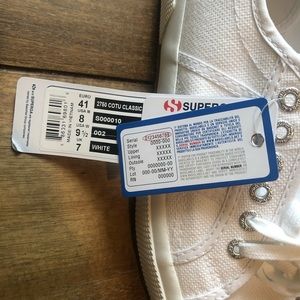 Superga white sneakers